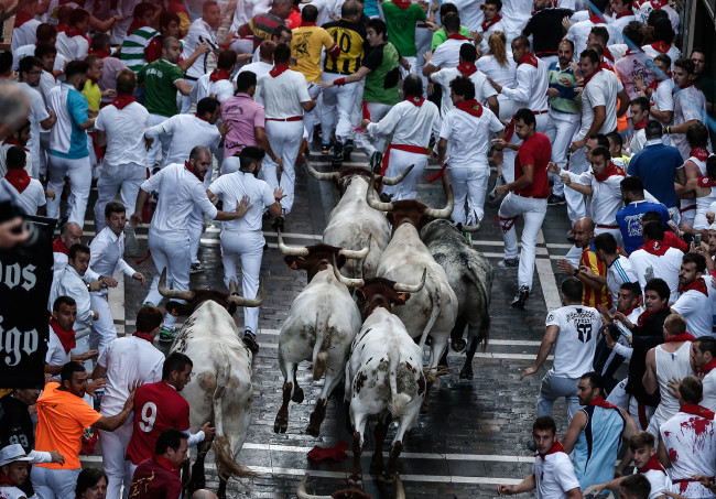 San Fermin festivalinde ilginç anlar 16