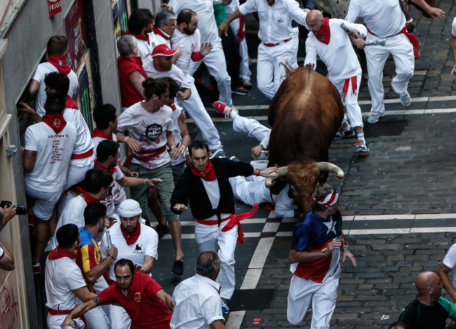 San Fermin festivalinde ilginç anlar 3