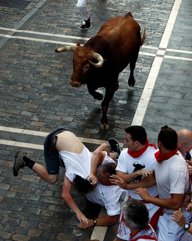 San Fermin festivalinde ilginç anlar 31