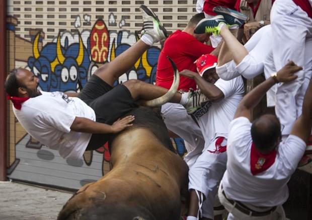 San Fermin festivalinde ilginç anlar 34
