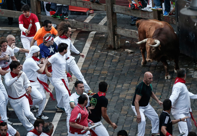 San Fermin festivalinde ilginç anlar 4