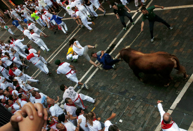 San Fermin festivalinde ilginç anlar 42