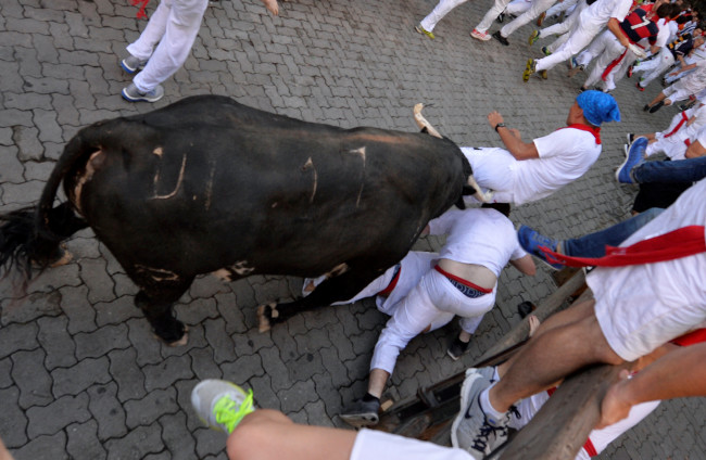 San Fermin festivalinde ilginç anlar 46