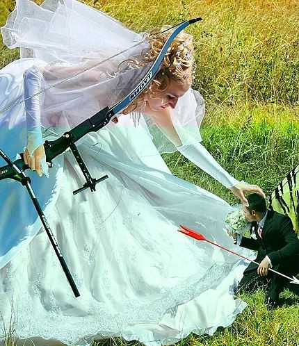 Dünyanın en ilginç düğün fotoğrafları 11