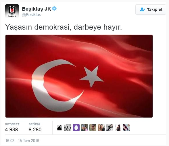 Spor dünyasından darbe girişimine tepkiler! 6