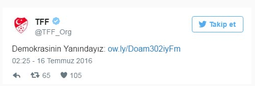 Spor dünyasından darbe girişimine tepkiler! 7