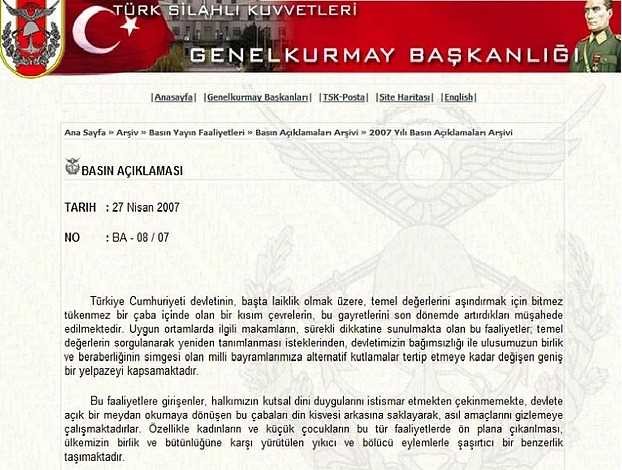 Türkiye'de yaşanmış darbe ve darbe girişimleri 12