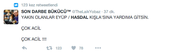 Hasdal'da darbe kontrolü 1