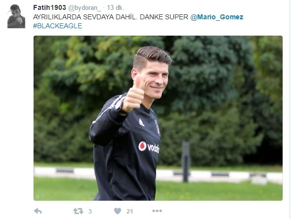 Mario Gomez'e yazılmış en iyi 20 veda tweet'i 10