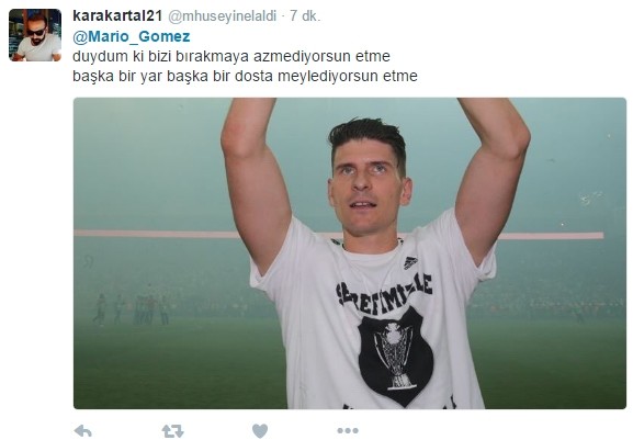 Mario Gomez'e yazılmış en iyi 20 veda tweet'i 12