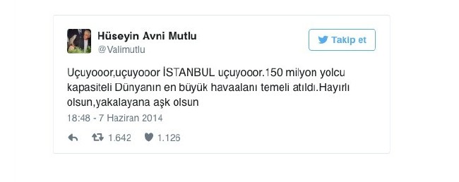 İşte eski İstanbul Valisi Mutlu'nun olay tweetleri 5
