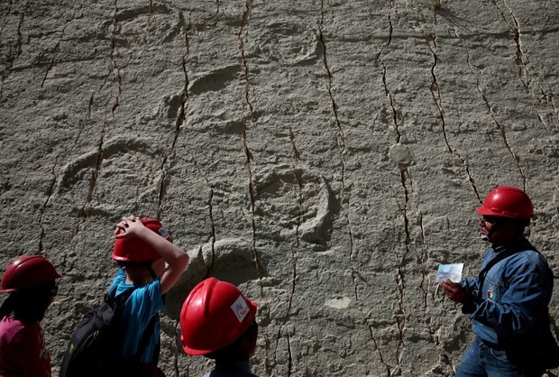 80 milyon yıllık dinozor ayak izi bulundu 2