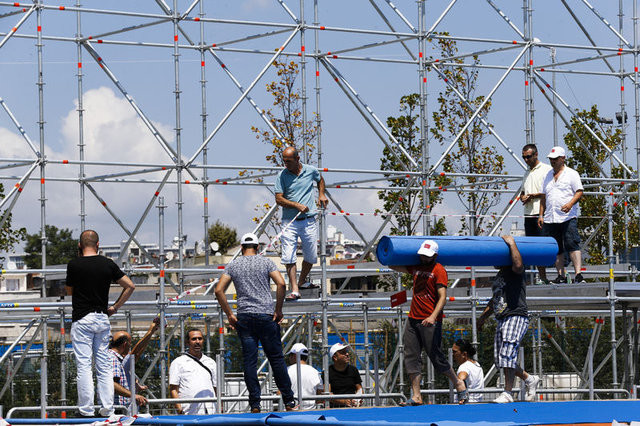 Yenikapı'da hazırlıklar tam gaz sürüyor 1