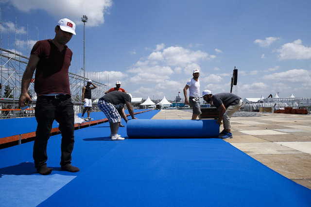 Yenikapı'da hazırlıklar tam gaz sürüyor 12