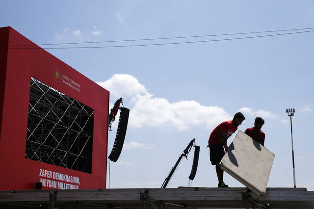 Yenikapı'da hazırlıklar tam gaz sürüyor 13