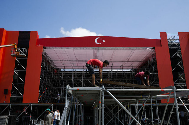 Yenikapı'da hazırlıklar tam gaz sürüyor 5