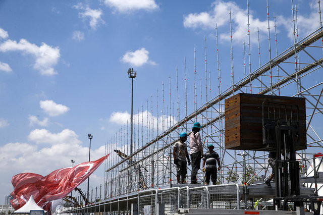 Yenikapı'da hazırlıklar tam gaz sürüyor 9