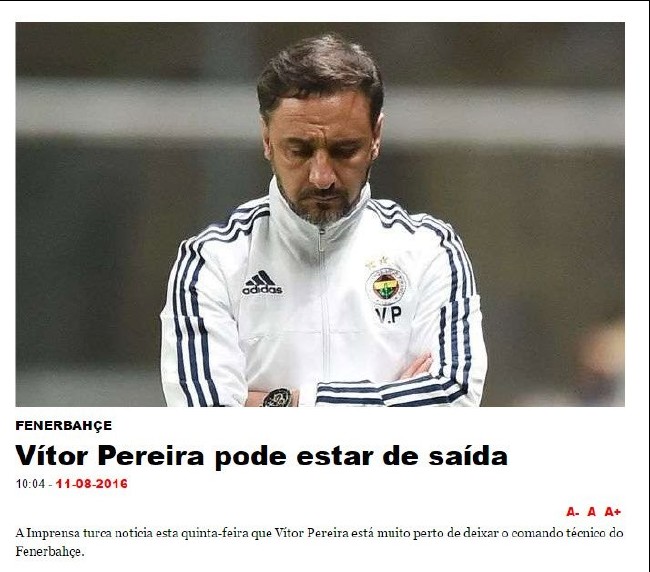 L'Equipe: Vitor Pereira kovuldu 4