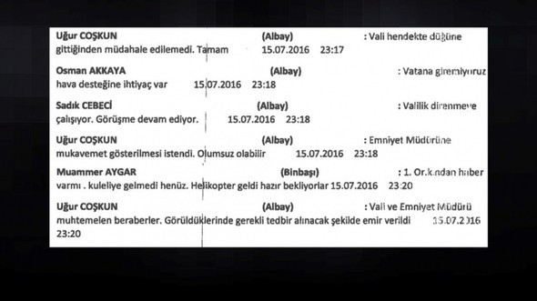 Darbecilerin 15 Temmuz gecesi yaşanan 'whatsapp' konuşmaları ortaya çıktı 13