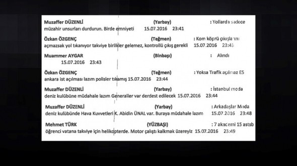 Darbecilerin 15 Temmuz gecesi yaşanan 'whatsapp' konuşmaları ortaya çıktı 16