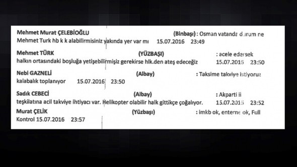 Darbecilerin 15 Temmuz gecesi yaşanan 'whatsapp' konuşmaları ortaya çıktı 17