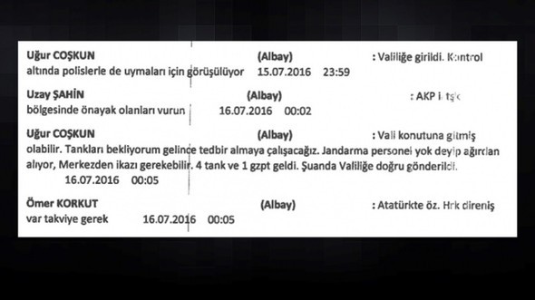 Darbecilerin 15 Temmuz gecesi yaşanan 'whatsapp' konuşmaları ortaya çıktı 18