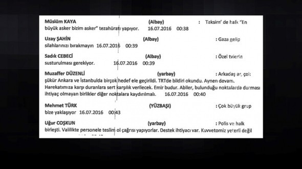 Darbecilerin 15 Temmuz gecesi yaşanan 'whatsapp' konuşmaları ortaya çıktı 21