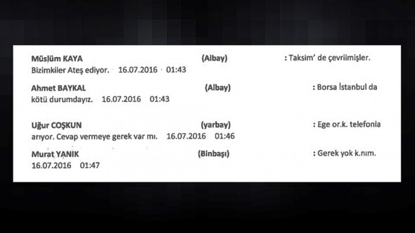 Darbecilerin 15 Temmuz gecesi yaşanan 'whatsapp' konuşmaları ortaya çıktı 28