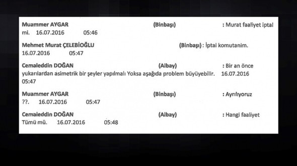 Darbecilerin 15 Temmuz gecesi yaşanan 'whatsapp' konuşmaları ortaya çıktı 41