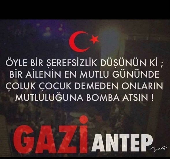 Ünlülerden Gaziantep saldırısı paylaşımları 22