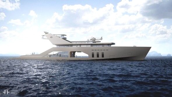 Güvertesinde kumsal bile var 3