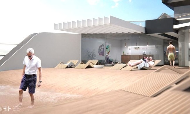 Güvertesinde kumsal bile var 5