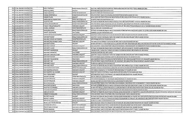 Bakanlıklar ve bağlı kuruluşlarda ihraç edilen memurlar - 2 29