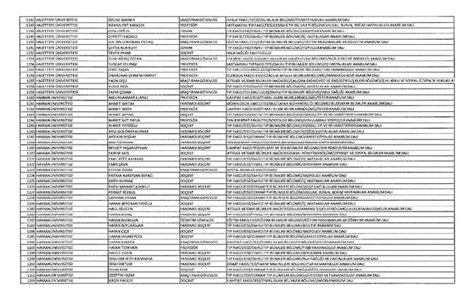 Bakanlıklar ve bağlı kuruluşlarda ihraç edilen memurlar - 2 43