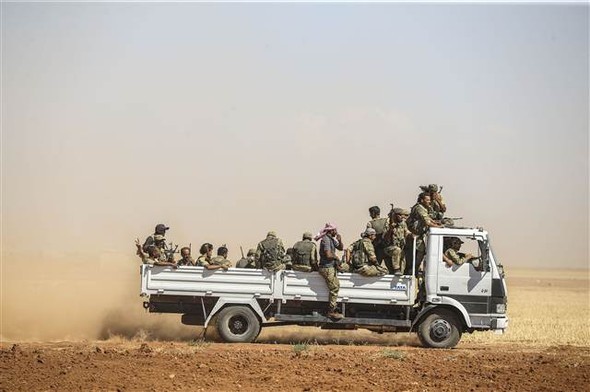 IŞİD sınırdan atıldı, Azez-Cerablus birleşti 20