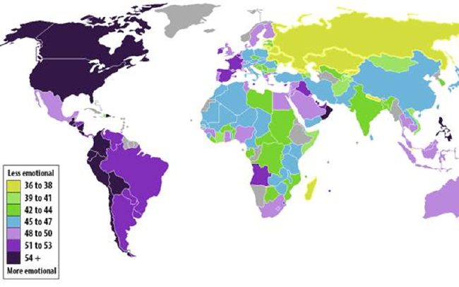 Dünyanın en duygusuz ülkesi seçildi, listede Türkiye'de var 2