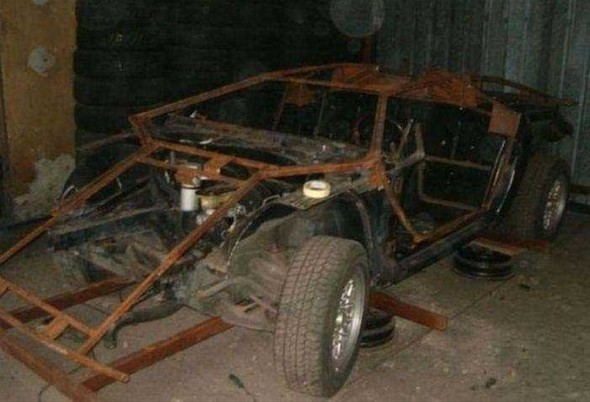 Kendi garajında kendi Lamborghini'sini yaptı 34