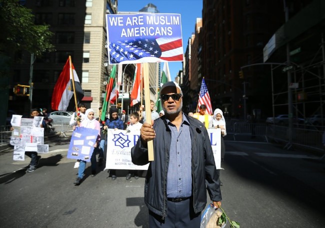 New York sokaklarında 'Allah ve ülke için' yürüyüşü 1