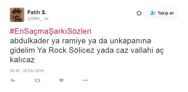 Bu şarkı sözleri Twitter'ı çileden çıkardı 2