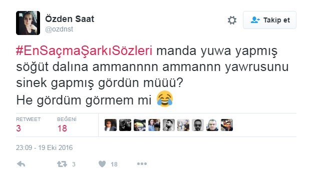 Bu şarkı sözleri Twitter'ı çileden çıkardı 3