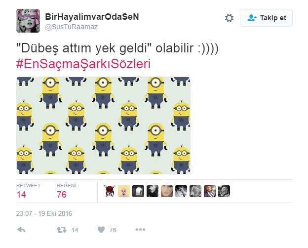Bu şarkı sözleri Twitter'ı çileden çıkardı 7