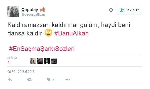 Bu şarkı sözleri Twitter'ı çileden çıkardı 10