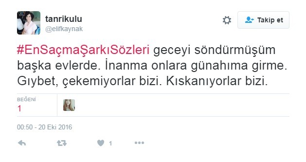 Bu şarkı sözleri Twitter'ı çileden çıkardı 12