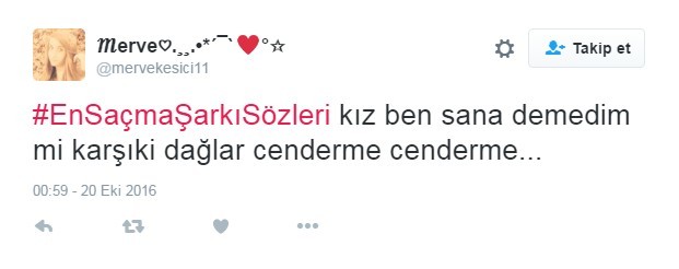 Bu şarkı sözleri Twitter'ı çileden çıkardı 15