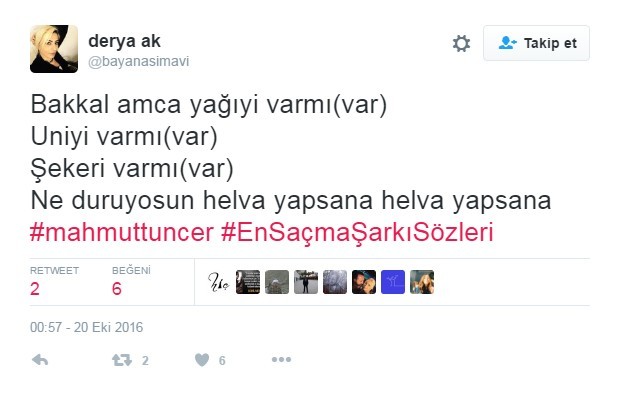Bu şarkı sözleri Twitter'ı çileden çıkardı 20