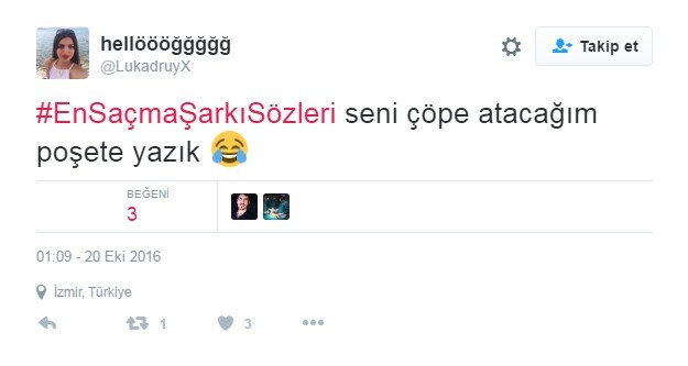 Bu şarkı sözleri Twitter'ı çileden çıkardı 25