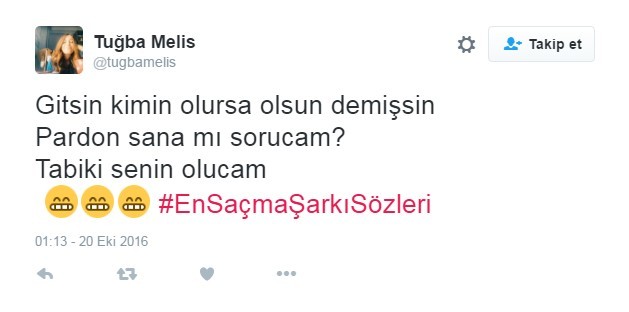 Bu şarkı sözleri Twitter'ı çileden çıkardı 26