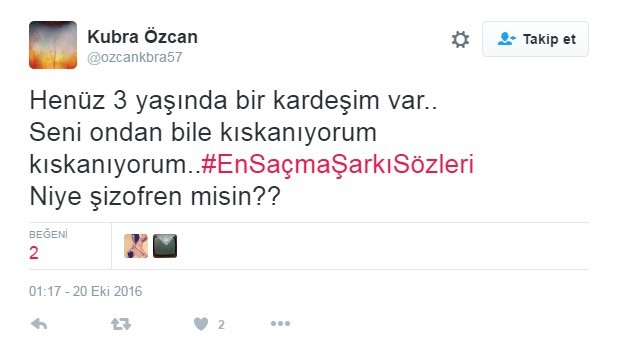Bu şarkı sözleri Twitter'ı çileden çıkardı 29