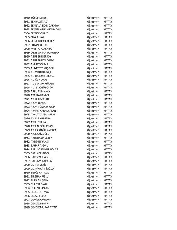 Göreve iade edilen öğretmenlerin tam listesi belli oldu 3