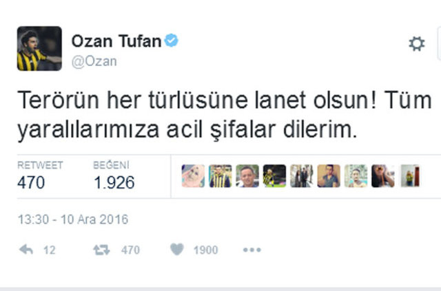 Beşiktaş'taki alçak saldırıya ünlülerin tepkileri 37